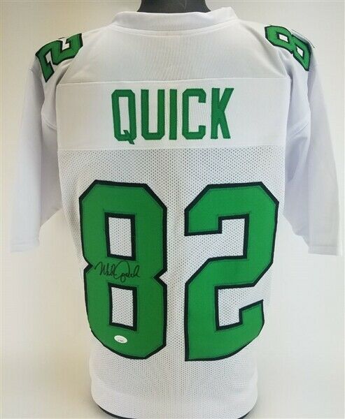 Outlet Mike Quick Autographed/Signed Jersey JSA COA Philadelphia Eagles