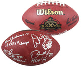 Bucs (4) Sapp, Brooks, Johnson & Alstott Signed SB XXXVII Logo Duke Football BAS