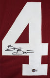 Oklahoma Brian Bosworth Authentic Signed Maroon Pro Style Framed Jersey BAS Wit