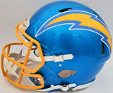 JUSTIN HERBERT AUTOGRAPHED CHARGERS FLASH FULL SIZE AUTH HELMET BECKETT 197096