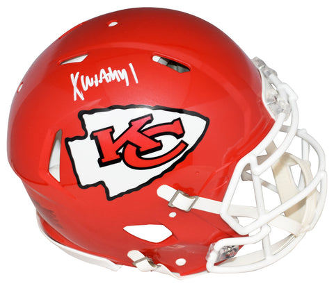 XAVIER WORTHY AUTOGRAPHED KANSAS CITY CHIEFS AUTHENTIC SPEED HELMET FANATICS