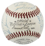 1957 Pirates (27) Clemente, Daniels, Smith, Friend Signed Giles Onl Baseball BAS