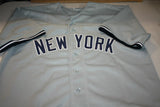 Wade Boggs Signed New York Yankee Career Highlight Stat Jersey (Leaf COA) HOF 05