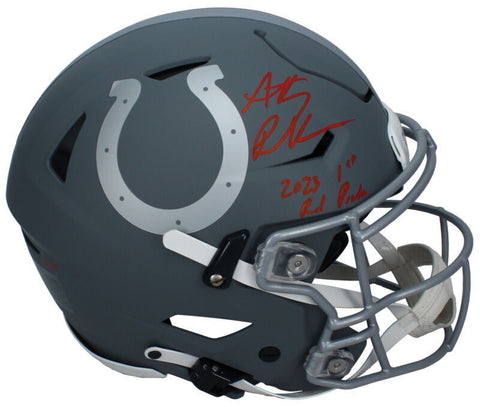 Anthony Richardson Autographed "1st Rd. Pick" Speed Flex Helmet Fanatics LE 5/25