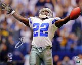 Cowboys Emmitt Smith Signed 16X20 Photo Record Breaking Celebration BAS Witness