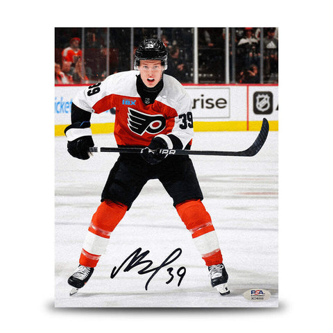 Matvei Michkov in Action Philadelphia Flyers Autographed 8x10 Hockey Photo PSA