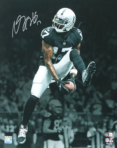 Raiders Davante Adams Authentic Signed 16x20 Vertical Spotlight Photo BAS Wit