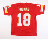 Emmitt Thomas Signed Kansas City Chiefs Jersey (PSA) Hall of Fame 2008 D.B.