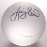 Larry Bird Signed Tiffany & Co. Crystal Ball / High Quality Display Case PSA COA