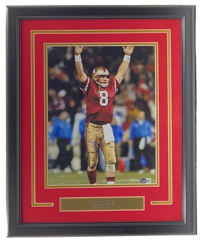 Steve Young Signed Framed 11x14 San Francisco 49ers Photo BAS BD59594