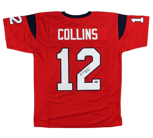 Nico Collins Houston Custom Red Jersey