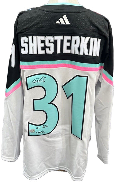 Igor Shesterkin Rangers Signed 1st ASG Adidas Authentic Jersey Auto Fanatics COA