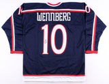 Alexander Wennberg Signed Blue Jackets Jersey (Beckett COA) Columbus Center