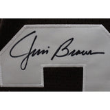 Jim Brown Signed Browns Players Of The Century 52 Jersey ROY BAS 48476