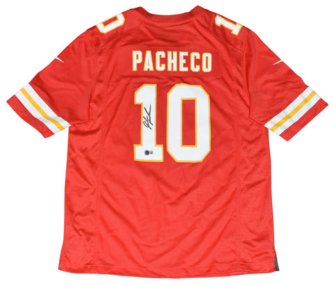 ISIAH PACHECO AUTOGRAPHED KANSAS CITY CHIEFS #10 RED NIKE JERSEY BECKETT