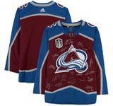 COLORADO AVALANCHE Team Autographed (Makar) Burgundy SC Jersey FANATICS LE 100