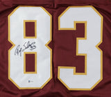 Ricky Sanders Signed Redskins Jersey (Beckett) 2xSuper Bowl Champ Wide Receiver