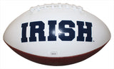 Kyle Hamilton Autographed Notre Dame Fighting Irish Logo Football JSA 38919