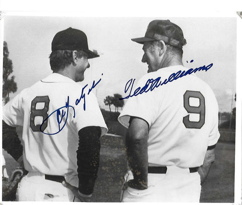 Ted Williams and Carl Yastrzemski Autographed Boston Red Sox 8x10 Photo JSA #2