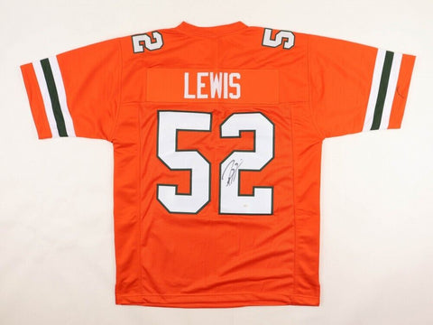 Ray Lewis Signed Miami Hurricanes Jersey (JSA) 13xPro Bowl Ravens Linebacker