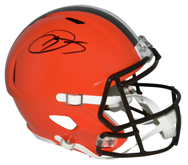 ODELL BECKHAM JR AUTOGRAPHED CLEVELAND BROWNS FULL SIZE SPEED HELMET JSA