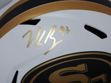 Nick Bosa Autographed SF 49ers Lunar Speed F/S Helmet- Beckett W *Gold