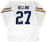 JOE BELLINO SIGNED AUTOGRAPHED NAVY NAVAL MIDSHIPMEN #27 WHITE JERSEY JSA