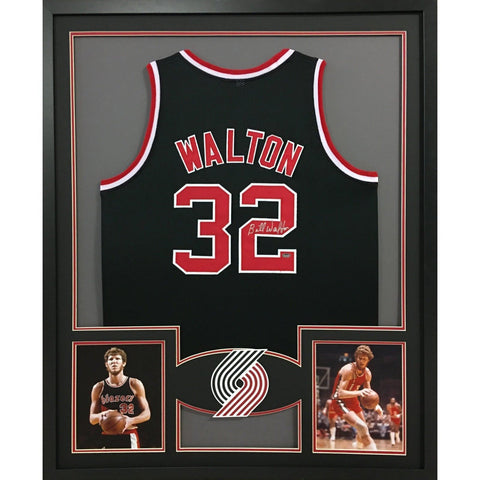 Bill Walton Autographed Signed Framed Portland Trailblazers Jersey SCHWARTZ