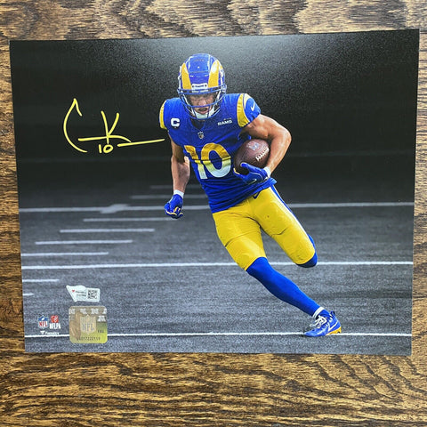 COOPER KUPP AUTOGRAPHED SIGNED LA RAMS 8x10 PHOTOGRAPH FANATICS PHOTO