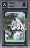 Royals David Cone Authentic Signed 1987 Donruss #502 Card BAS Slabbed