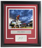 Mike Trout Framed 8x10 Los Angeles Angels Photo w/Laser Engraved Signature