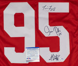 Frazier, Peter, & Wistrom Signed Nebraska Cornhuskers National Champs Jersey PSA