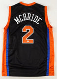 Miles McBride Signed New York Knicks Black Jersey (JSA COA) 2021 NBA Draft Pick