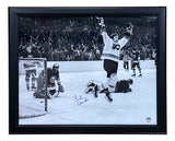 Bob Clarke Signed Framed 16x20 Philadelphia Flyers Photo SI COA