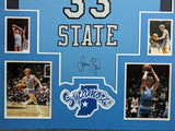 FRAMED INDIANA STATE SYCAMORES LARRY BIRD AUTOGRAPHED SIGNED JERSEY PLAYER HOLO