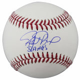 Rangers Rafael Palmeiro "569 HR's" Authentic Signed Oml Baseball BAS Witnessed