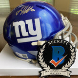 Jalin Hyatt Autographed Signed New York Giants Mini Helmet Beckett