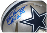 Drew Pearson Autographed Dallas Cowboys Speed Mini Helmet HOF BAS 37335