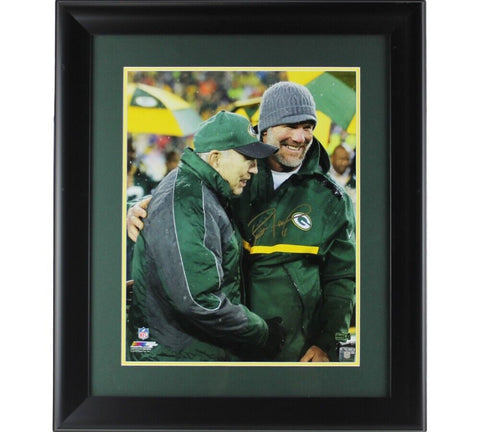 Brett Favre Signed Green Bay Packers Framed 16x20 NFL Photo with Starr