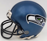 WALTER JONES AUTOGRAPHED SEATTLE SEAHAWKS BLUE MINI HELMET MCS HOLO 203083