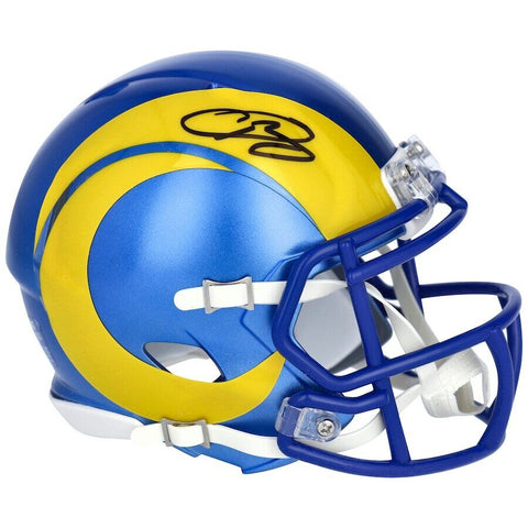 ODELL BECKHAM Jr. Autographed Los Angeles Rams Mini Speed FANATICS