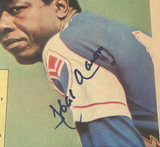 Hank Aaron Autographed Braves 7/29/72 The Sporting News Framed Magazine PSA/DNA