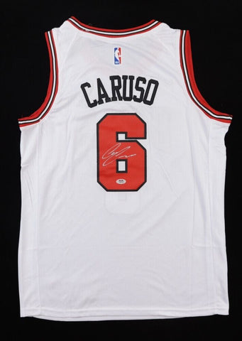 Alex Caruso Signed Chicago Bulls Jersey (PSA COA) 2020 NBA Champion Point Guard