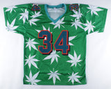 Ricky Williams Signed Miami Dolphins Weed Leaf Print Jersey (JSA COA)