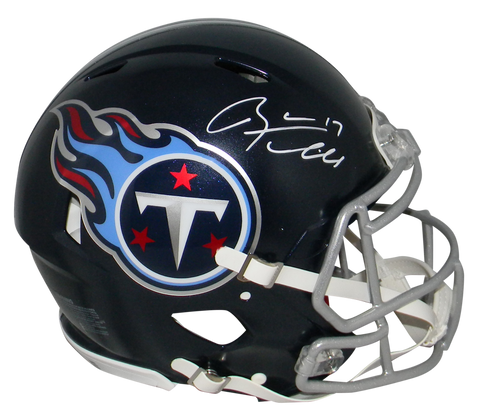 RYAN TANNEHILL SIGNED TENNESSEE TITANS FULL SIZE AUTHENTIC SPEED HELMET BECKETT