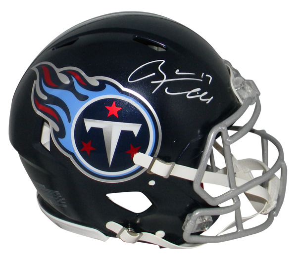 RYAN TANNEHILL SIGNED TENNESSEE TITANS FULL SIZE AUTHENTIC SPEED HELMET BECKETT