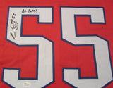 Brandon Spikes Signed Patriots Jersey Inscribed "Go Pats!" (JSA COA) Linebacker