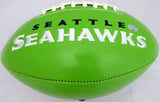 FRANK CLARK AUTOGRAPHED GREEN SEATTLE SEAHAWKS LOGO FOOTBALL MCS HOLO 137955