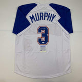 Autographed/Signed DALE MURPHY Atlanta White Baseball Jersey PSA/DNA COA Auto