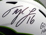 Tyler Lockett Autographed Seahawks Lunar Eclipse Full Size Auth Helmet (Smudged)